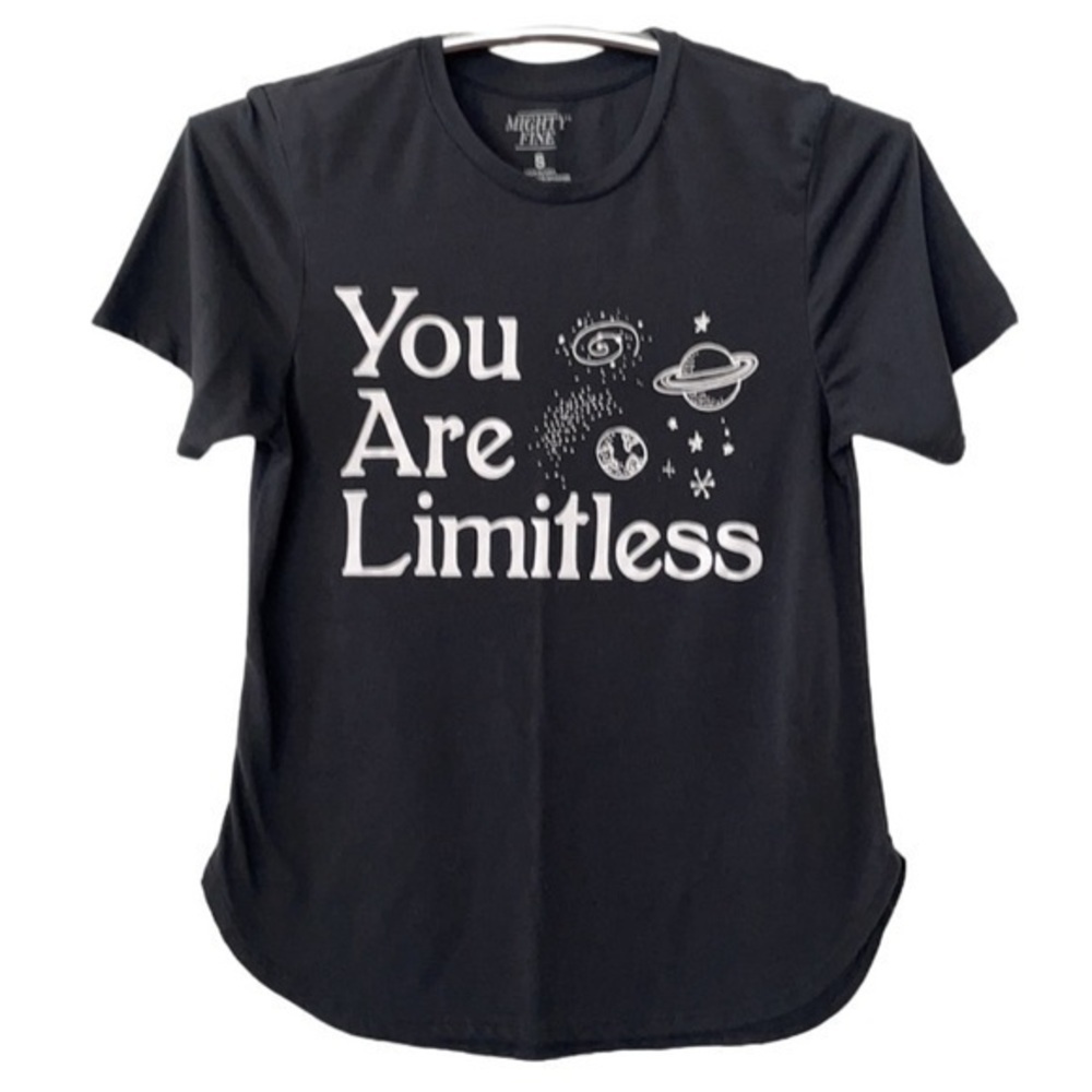 MIGHTY FINE | Women’s MIGHTY FINE “YOU ARE LIMITLESS” Black Shirt Size Small